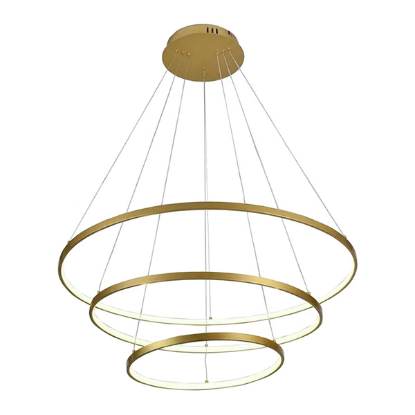 Lustre Pendente Sindora Dcd015002 Dourado Led Bivolt