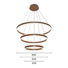 Lustre Pendente Sindora Dcd03003 Marrom Led Bivolt