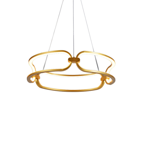 Lustre Pendente Sindora Dcd03034 Dourado Led Bivolt