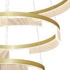 Lustre Pendente Sindora Dcd03161 Dourado Led Bivolt