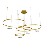 Lustre Pendente Sindora Dcd03193 Dourado Led Bivolt