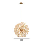 Lustre Pendente Sindora Dcd06224 60cm Dourado E14 Bivolt