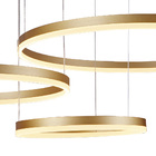 Lustre Pendente Sindora Qd05348 Dourado Led Bivolt