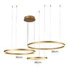 Lustre Pendente Sindora Qd05348 Dourado Led Bivolt