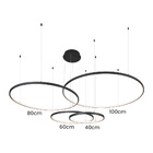 Lustre Pendente Sindora Qd05365 Preto Led Bivolt