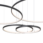 Lustre Pendente Sindora Qd05365 Preto Led Bivolt
