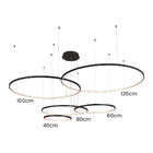 Lustre Pendente Sindora Qd05367 Preto Led Bivolt