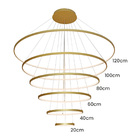 Lustre Pendente Sindora Qd05447 Dourado Led Bivolt