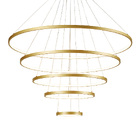 Lustre Pendente Sindora Qd05453 Dourado Led Bivolt