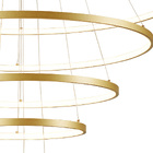 Lustre Pendente Sindora Qd05453 Dourado Led Bivolt
