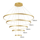 Lustre Pendente Sindora Qd05453 Dourado Led Bivolt