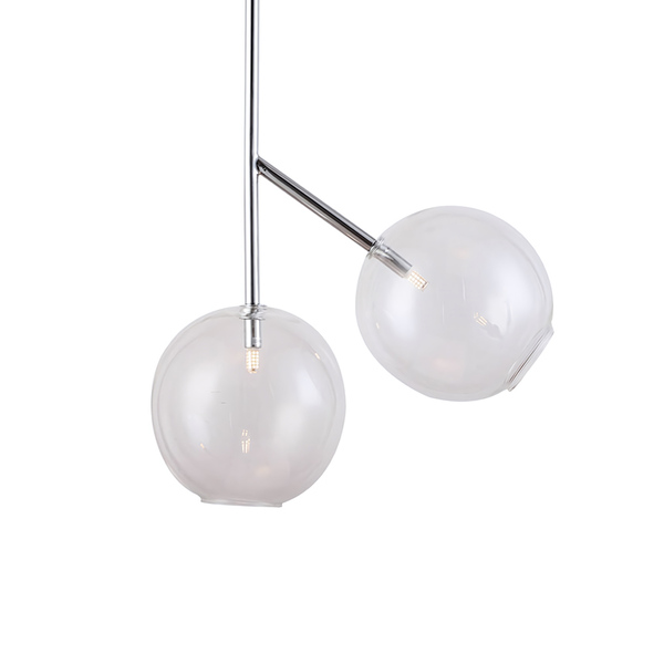 Lustre Pendente Skylight Bell 3047 G9 Bivolt Cromado/transpar