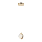 Lustre Pendente Skylight Bubble 3062 Dourado/transparente Led
