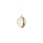 Lustre Pendente Skylight Bubble 3062 Dourado/transparente Led