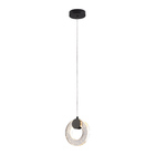 Lustre Pendente Skylight Cane 4001 Led Bivolt Preto/transpare