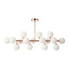 Lustre Pendente Skylight Cotton 3027-1 Rose Gold G9 Bivolt Ro