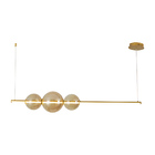 Lustre Pendente Skylight Curly 3108 Led Bivolt Dourado/ambar