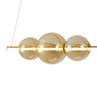 Lustre Pendente Skylight Curly 3108 Led Bivolt Dourado/ambar