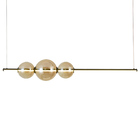 Lustre Pendente Skylight Curly 3108 Led Bivolt Preto/ambar