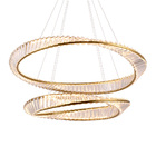 Lustre Pendente Skylight Domino 4017 Dourado Led Bivolt