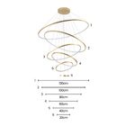 Lustre Pendente Skylight Júpter 4039 Led Bivolt Dourado