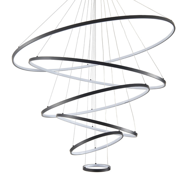 Lustre Pendente Skylight Júpter 4039 Led Bivolt Preto