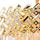 Lustre Pendente Skylight Lor 4005 Dourado Redondo 60 G9 Bivol