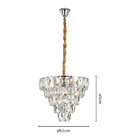 Lustre Pendente Skylight Nero 3101 Cromado E14 Bivolt Cromado