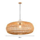 Lustre Pendente Skylight Ôtaki 4046 G Rattan E27 Bivolt