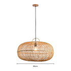 Lustre Pendente Skylight Ôtaki 4046 M Rattan E27 Bivolt