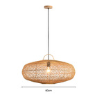 Lustre Pendente Skylight Ôtaki 4047 M Rattan E27 Bivolt