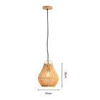 Lustre Pendente Skylight Ôtaki 4049 Rattan E27 Bivolt