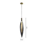 Lustre Pendente Skylight Pencil 4097 54cm Led Bivolt Dourado