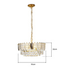 Lustre Pendente Skylight Pixie 4018 Dourado G9 Bivolt Dourado
