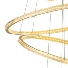 Lustre Pendente Skylight Saturno 3357 Dourado Led Bivolt