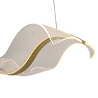 Lustre Pendente Skylight Sinuous 4023 M Led Bivolt Dourado