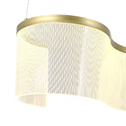 Lustre Pendente Skylight Sinuous 4028 Led Bivolt Dourado