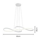 Lustre Pendente Skylight Strip 3016 Led Bivolt Branco