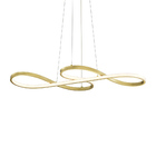 Lustre Pendente Skylight Strip 3016 Led Bivolt Dourado