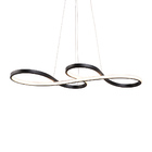 Lustre Pendente Skylight Strip 3016 Led Bivolt Preto
