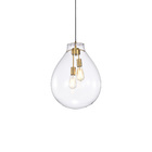 Lustre Pendente Skylight Tommy 3039 M E27 Bivolt Dourado/tran