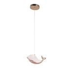 Lustre Pendente Skylight Whale 4034 Led Bivolt Rose Gold/tran