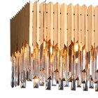 Lustre Pendente Startec Baluarte Retangular Dourado G9 Bivolt