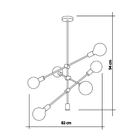 Lustre Pendente Startec Circuit Preto E27 Bivolt