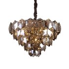 Lustre Pendente Startec Cristalle 55cm Fumê G9 Bivolt