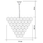 Lustre Pendente Startec Cristalle 80cm Transparente G9 Bivolt