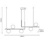 Lustre Pendente Startec Havana Duo L5 E27 Bivolt Preto