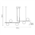 Lustre Pendente Startec Havana Duo L5 E27 Bivolt Preto