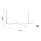 Lustre Pendente Startec Havana L5 E27 Bivolt - Cobre - Único