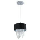 Lustre Pendente Startec Mini Diamond Preto E27 Bivolt